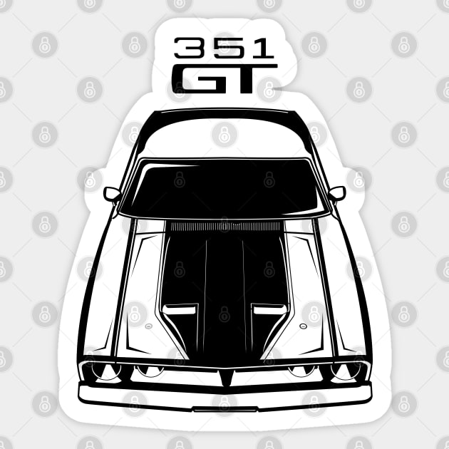 Ford Falcon XB GT 351 - Black Sticker by V8social